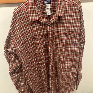 Patagonia Men's Organic Pima Cotton Long Sleeve Shirt - Size XL